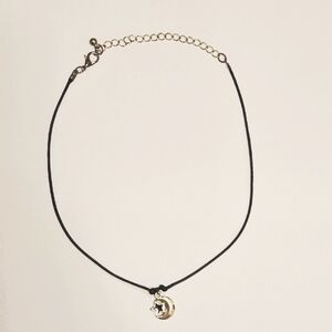 Gold Moon and Star Pendant Necklace Choker